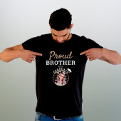 卒業誇りを持ったキャップ写真の兄弟 Tシャツ