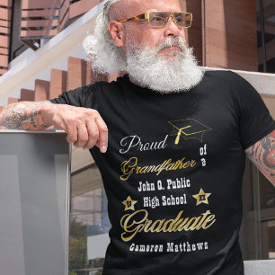 卒業誇りを持った学名の祖父 Tシャツ