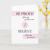 卒業誇りを持った祝いを言う カード (黄色い花)