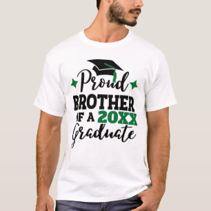 卒業誇りを持った者のブラックグリーンキャップの兄弟 Tシャツ
