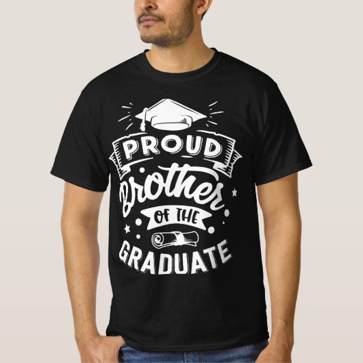 卒業誇りを持った者の弟 – お祝い Tシャツ (正面)