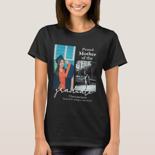 卒業誇りを持った者の母 Tシャツ (正面)