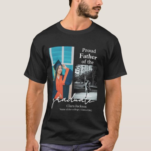 卒業誇りを持った者の父親 Tシャツ (正面)