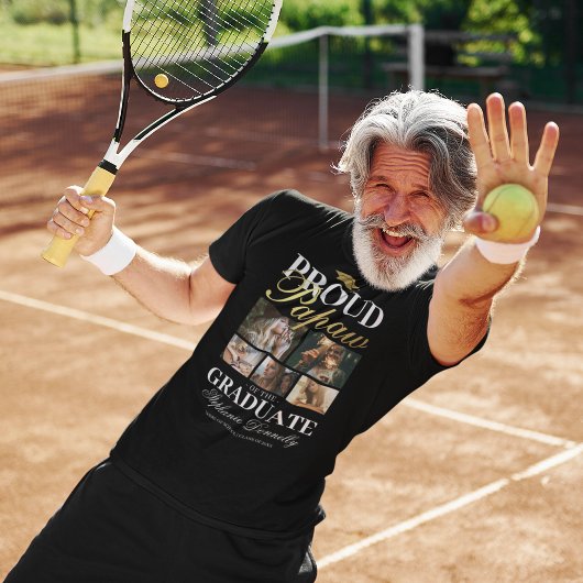 卒業誇りを持ったTシャツのパパ Tシャツ