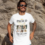 卒業誇りを持ったTシャツの叔父 Tシャツ<br><div class="desc">特別にデザインされたホワイト&金ゴールド卒業式Tシャツで、甥や姪の卒業生としてプライドと喜びを披露。クラシックの卒業生のモータルボードデザインと5つの個人的な写真を添えて、これらのオーダーメイド作品はっきりしたは、「卒業生の叔父」と誇りを持ったし、卒業生の名前、勉強の場所、学年と共にパーソナライズされた、プライドと業績の決定的な声明を作成する。</div>
