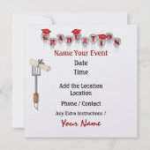 卒業調理師アウト/パーティー- SRF 招待状 (裏面)