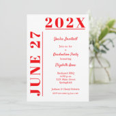 卒業赤と白会 招待状 (スタンド正面)