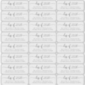 卒業透明澄ん差出人住所ラベル シール (正面)