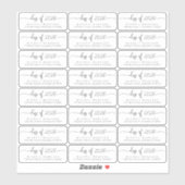 卒業透明澄ん差出人住所ラベル シール (シート)