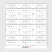 卒業透明澄ん差出人住所ラベル シール (シート)