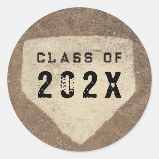 卒業野球2025 ラウンドシール (正面)