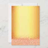 卒業金ゴールドエレガント弓 招待状 (裏面)