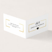 卒業金ゴールドエレガント折り畳み名刺 名刺 (外部)