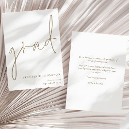 卒業金ゴールドスクリプトの発表 案内状