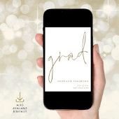 卒業金ゴールドスクリプトの発表 案内状