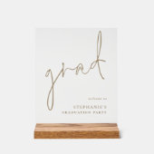 卒業金ゴールドスクリプトへようこそ アクリルサイン (正面)