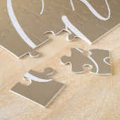 卒業金ゴールドスタイリッシュスクリプモダント写真 ジグソーパズル (側面)