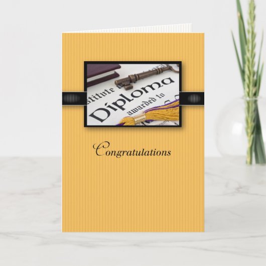 卒業金ゴールドブラック カード (正面)