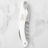 卒業金ゴールド台本クラスエレガント年 ソムリエナイフ (裏面)