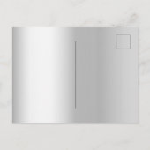 卒業銀ラベンダーユーカリフローラ インビテーションポストカード (裏面)