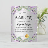 卒業銀ラベンダーユーカリフローラ 招待状 (スタンド正面)