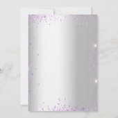 卒業銀ラベンダーユーカリフローラ 招待状 (裏面)