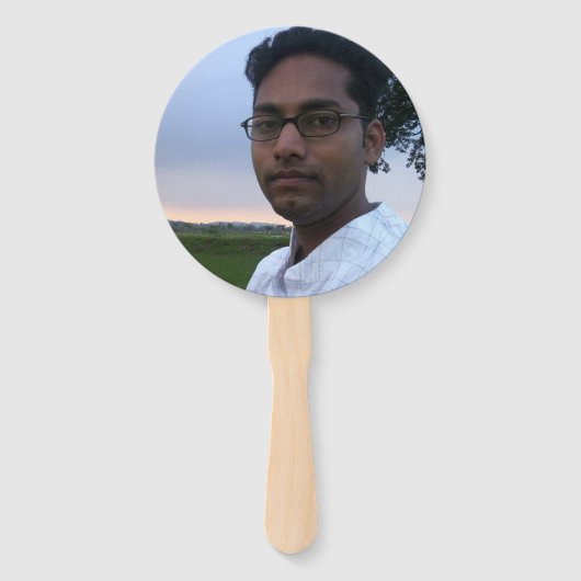 卒業銅のカッコいいおめでとう写真の組み立て ハンドファン (裏面)