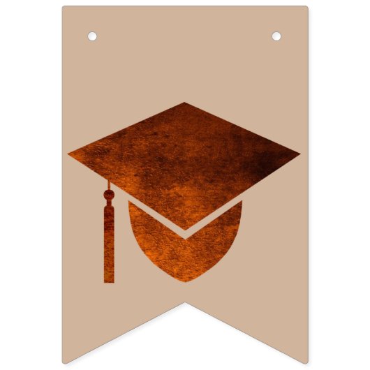 卒業銅カッコいいパーティーシンボルや象徴のクラス年の追加 バンティングフラッグ (第1の旗)