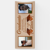 卒業銅2写真おめでとうございます卒業 横断幕 (縦)