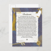 卒業鍵から未来のデシデラタ 案内ポストカード (正面/裏面)