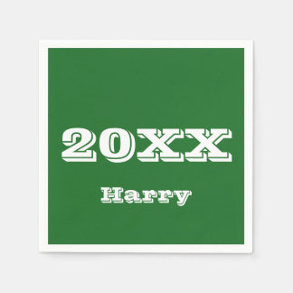 卒業開始ナプキパーソナライズされたンス スタンダードカクテルナプキン