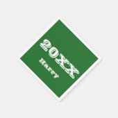 卒業開始ナプキパーソナライズされたンス スタンダードカクテルナプキン (角)