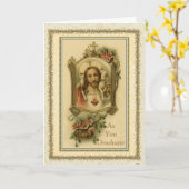 卒業開始神聖ハート カード (黄色い花)