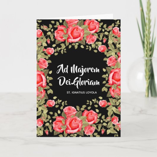 卒業開始聖イグネイシャス宗教 カード (正面)