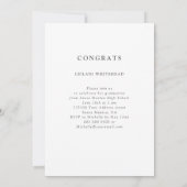 卒業雑誌おもしろいファクトホワイト 案内状 (裏面)