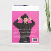 卒業雑誌ブックレット4ページモダンおもしろい 案内状 (裏面)