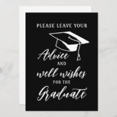 卒業離れアドバイスにお願いしまシンプルす (正面/裏面)