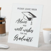 卒業離れアドバイスにお願いしまシンプルす 台座サイン (インサイチュ)