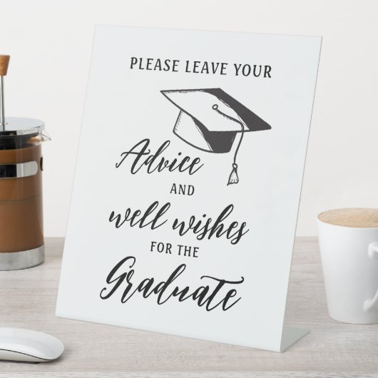 卒業離れアドバイスにお願いしまシンプルす 台座サイン (インサイチュ)