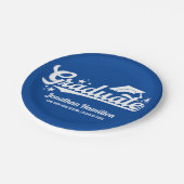 卒業青卒業パーティー ペーパープレート (アングル)