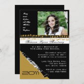 卒業音楽/クラリネット 招待状 (正面/裏面)