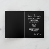 卒業頭が切れるおめでとう カード (内部)