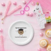 卒業頭が切れるCookieおもしろい ペーパープレート (パーティー)