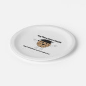 卒業頭が切れるCookieおもしろい ペーパープレート (アングル)