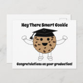 卒業頭が切れるCookieのパーソナおもしろいライズ ポストカード (正面/裏面)