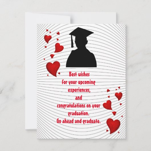 卒業願おもしろいい カード (正面)