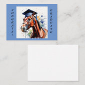 卒業馬イラストレーションノテカード ノートカード (正面/裏面)
