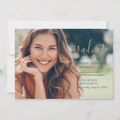 卒業高校撮影パーティー 案内状 (正面)