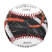 卒業高校生写真野球 野球ボール (正面)