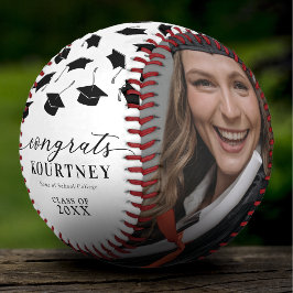 卒業高校生写真野球 野球ボール